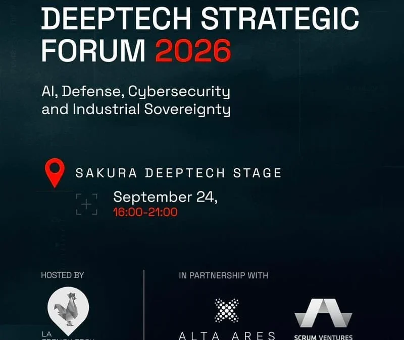 France-Japan DeepTech Strategic Forum 2026 poster, Sakura Deeptech Stage, September 24